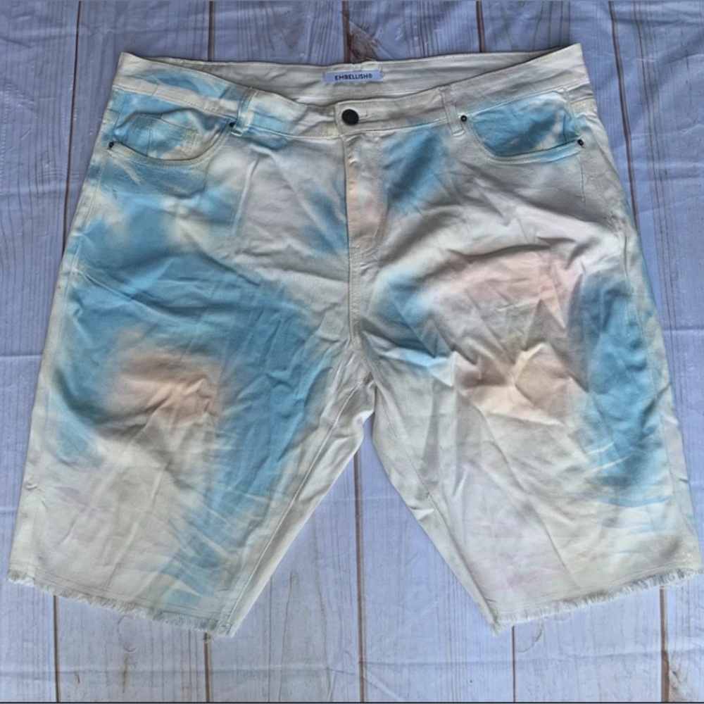 Embellish White Multicolored Shorts Size 40